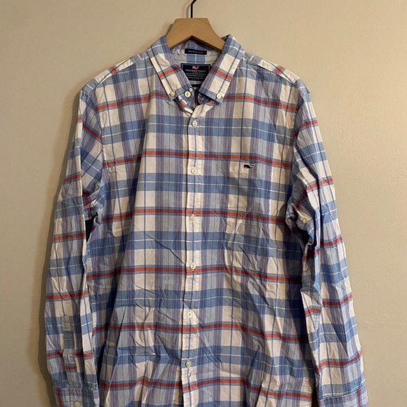 Men's Vineyard Vines Slim Fit Tucker Shirt Plaid Button Down SIZE LARGE - Picture 2 of 6